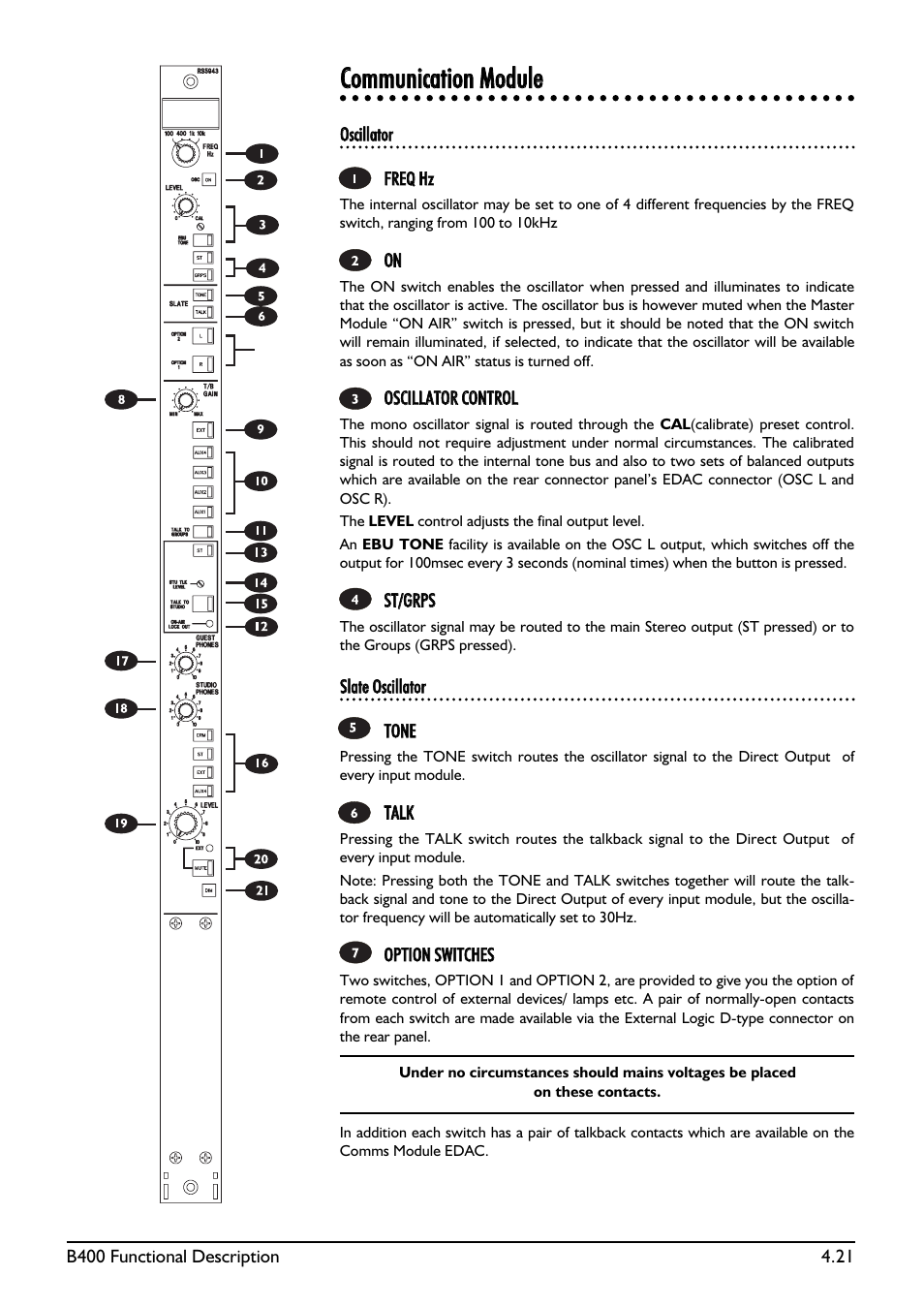 SoundCraft B400 User Manual | Page 49 / 60