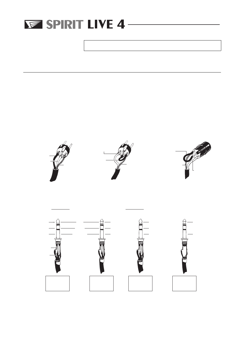 Getting started, Pa g e 6 | SoundCraft Spirit Live 4 User Manual | Page 8 / 34