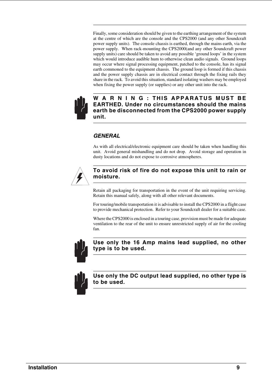 SoundCraft CPS2000 User Manual | Page 13 / 52