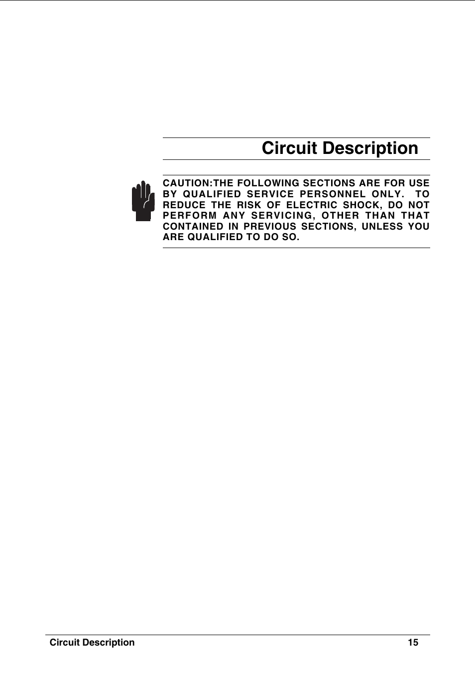 Circuit description | SoundCraft CPS2000 User Manual | Page 19 / 52