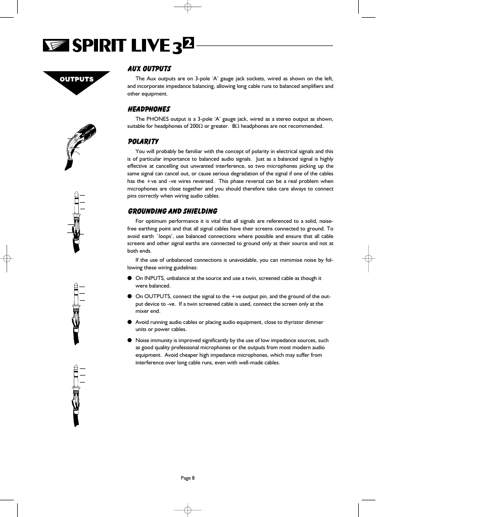 SoundCraft Spirit Live 3-2 User Manual | Page 10 / 32