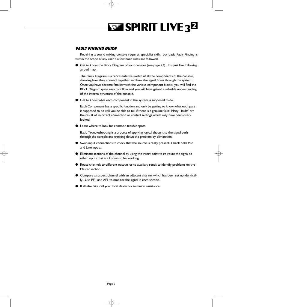 SoundCraft Spirit Live 3-2 User Manual | Page 11 / 32