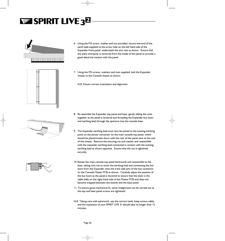 SoundCraft Spirit Live 3-2 User Manual | Page 28 / 32