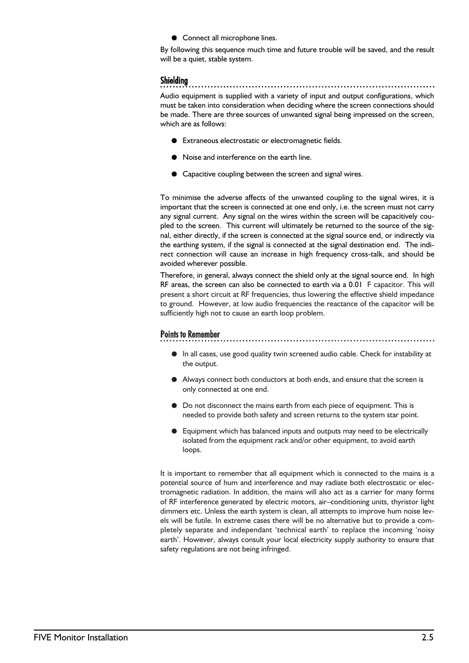 SoundCraft Five Monitor Series User Manual | Page 13 / 50