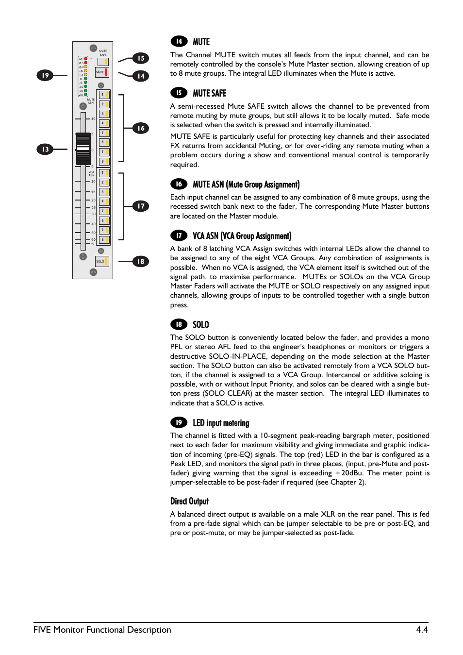 SoundCraft Five Monitor Series User Manual | Page 30 / 50