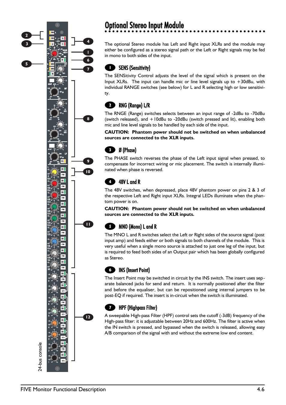 SoundCraft Five Monitor Series User Manual | Page 32 / 50