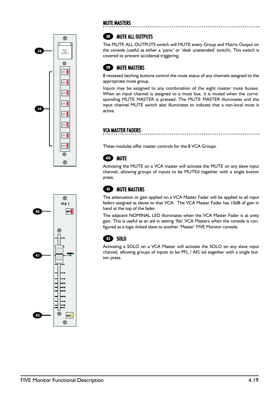 SoundCraft Five Monitor Series User Manual | Page 45 / 50