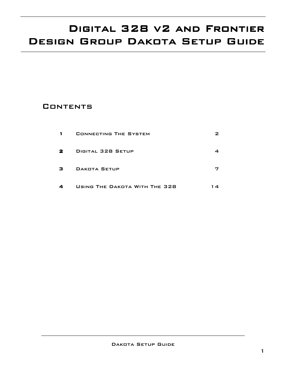 SoundCraft DAKOTA 328 User Manual | Page 2 / 16