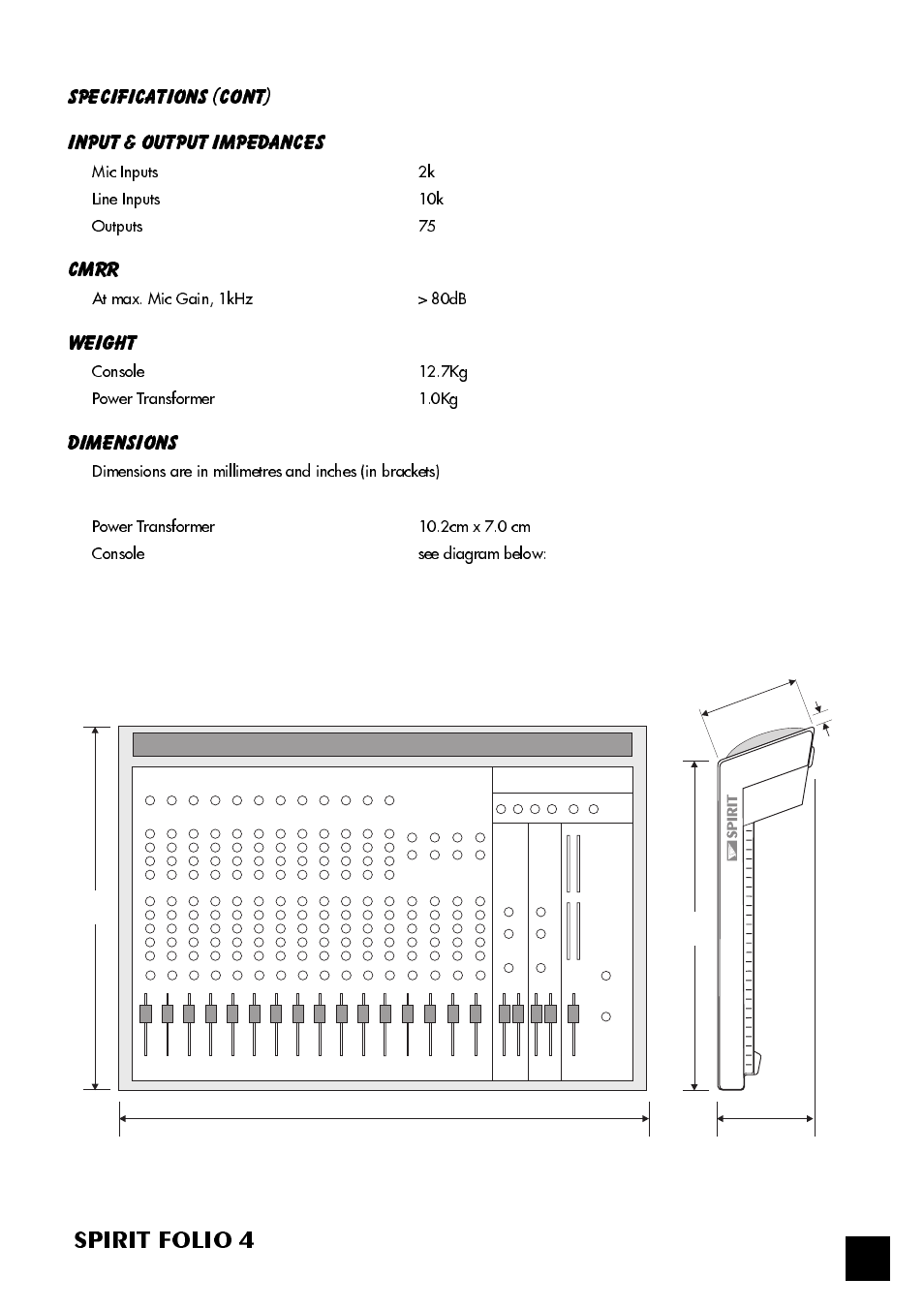 Spirit folio 4 | SoundCraft Spirit Folio 4 User Manual | Page 27 / 28