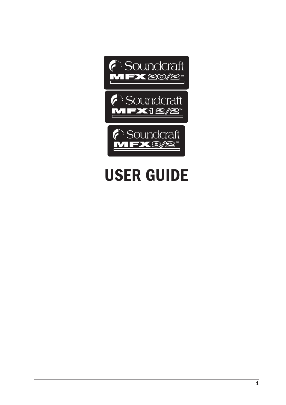 SoundCraft MFX User Manual | 48 pages