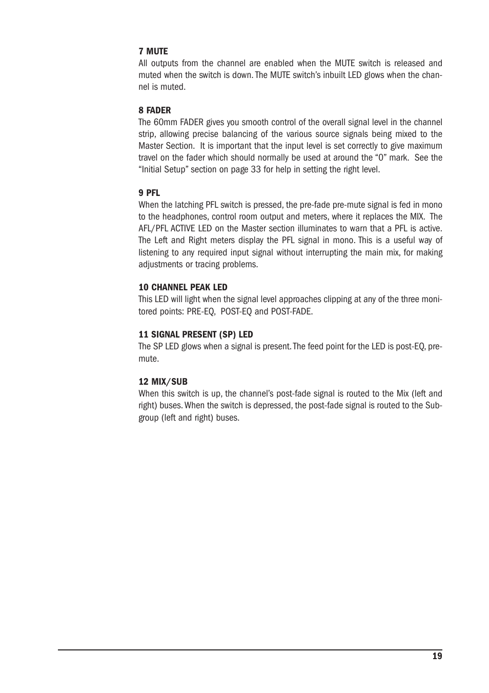 SoundCraft MFX User Manual | Page 19 / 48