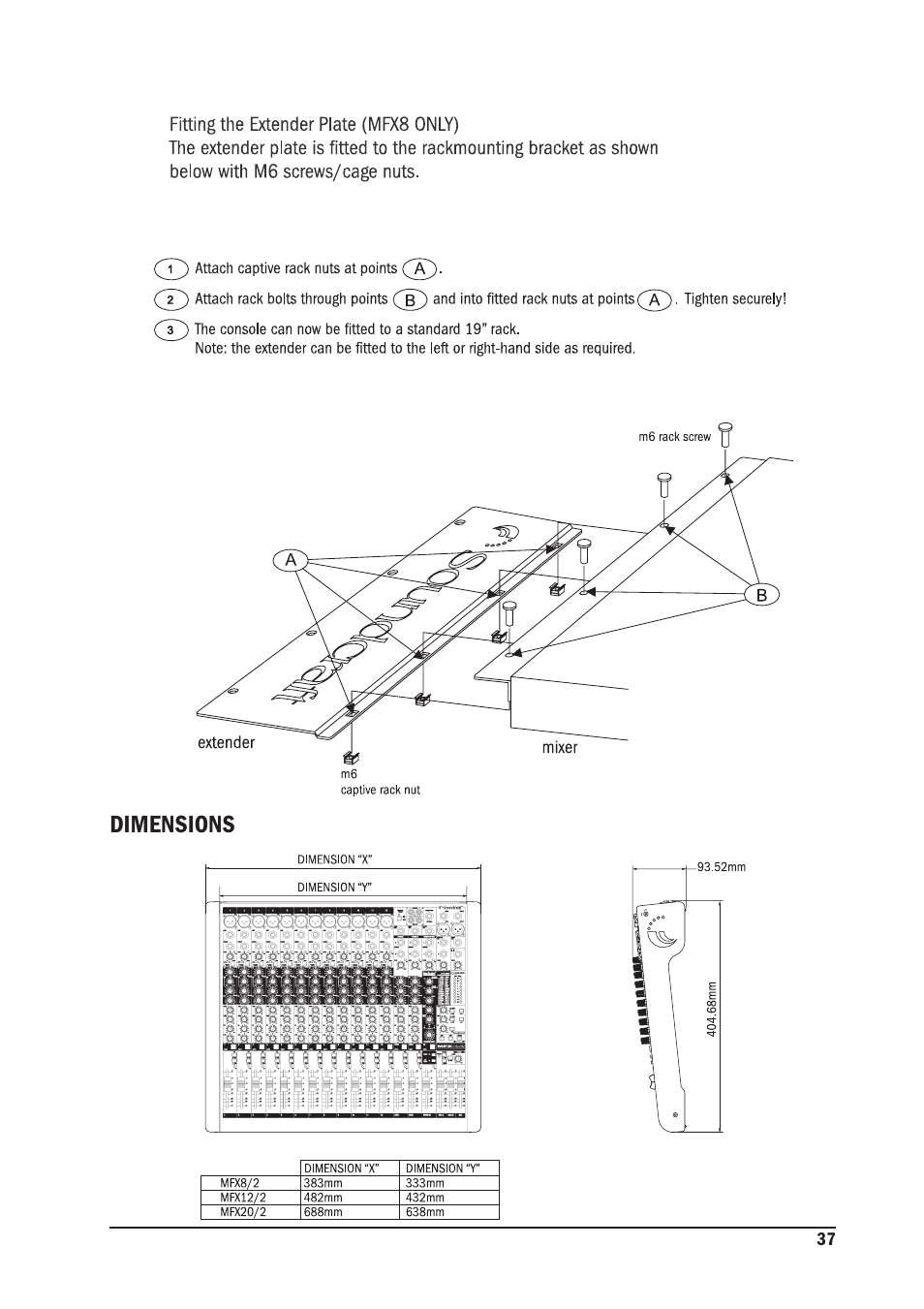 SoundCraft MFX User Manual | Page 37 / 48