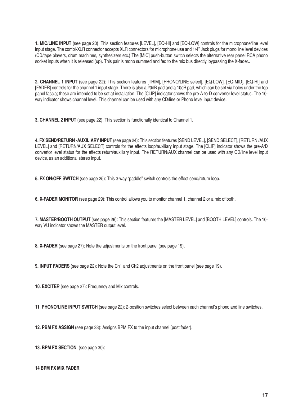 SoundCraft UREI 1601E User Manual | Page 17 / 56