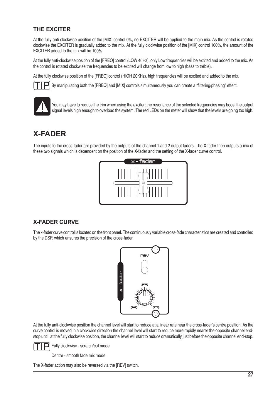 X-fader | SoundCraft UREI 1601E User Manual | Page 27 / 56