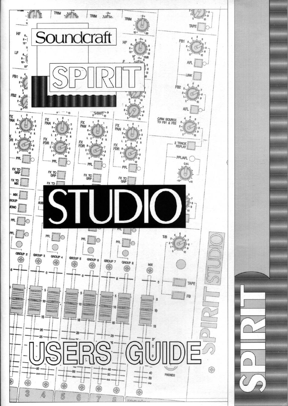 SoundCraft Audio Mixing Console Model Spirit Studio User Manual | 38 pages