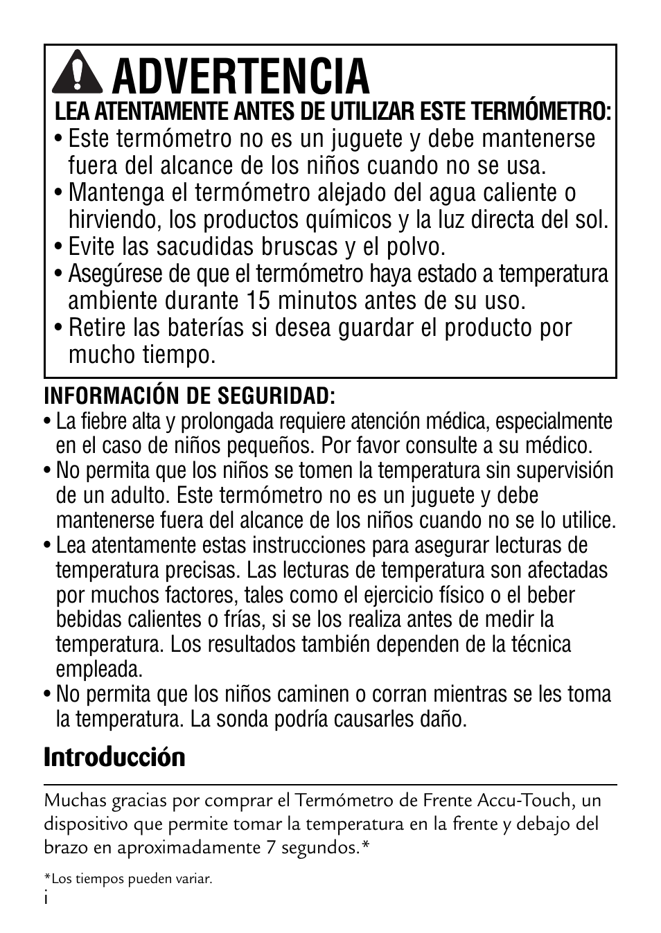 Advertencia, Introducción | Safety 1st 49529 User Manual | Page 15 / 26