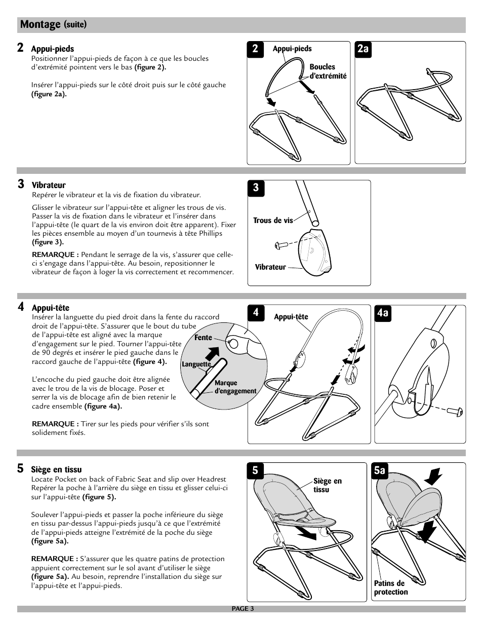 Montage, 2a 4a | Safety 1st 25120 User Manual | Page 7 / 12