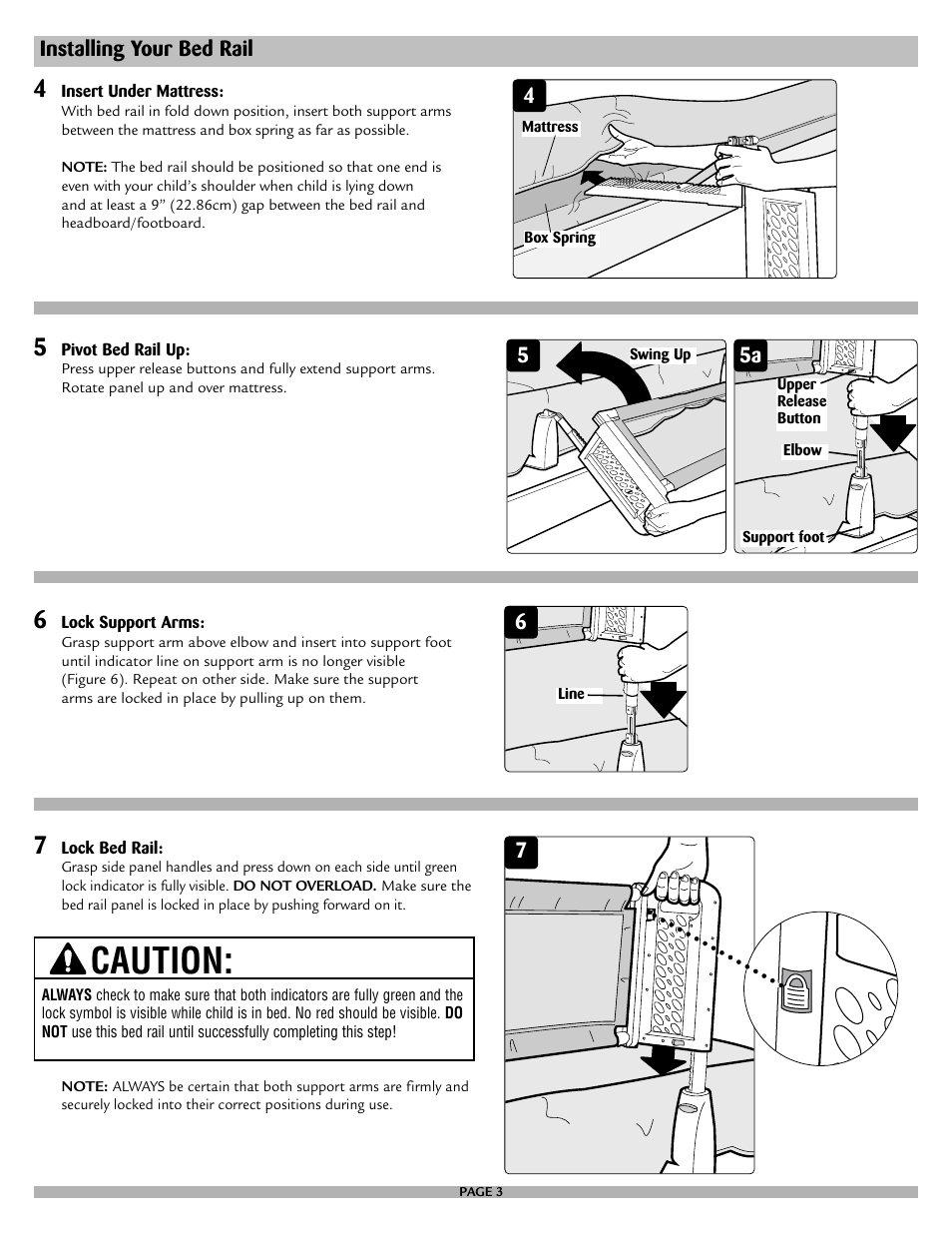 Caution | Safety 1st 9100 User Manual | Page 3 / 12