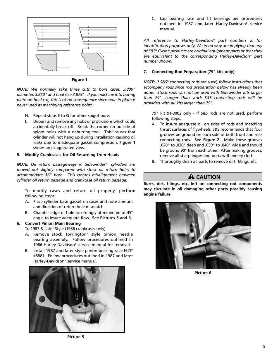 Caution | S&S Worldwide Motorcycle Accessories User Manual | Page 5 / 16