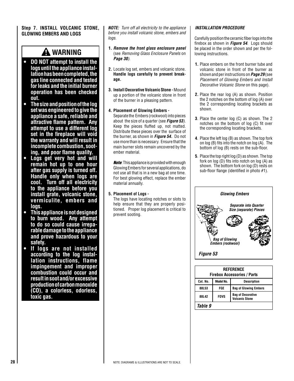 Warning | Superior SDV35 User Manual | Page 28 / 40