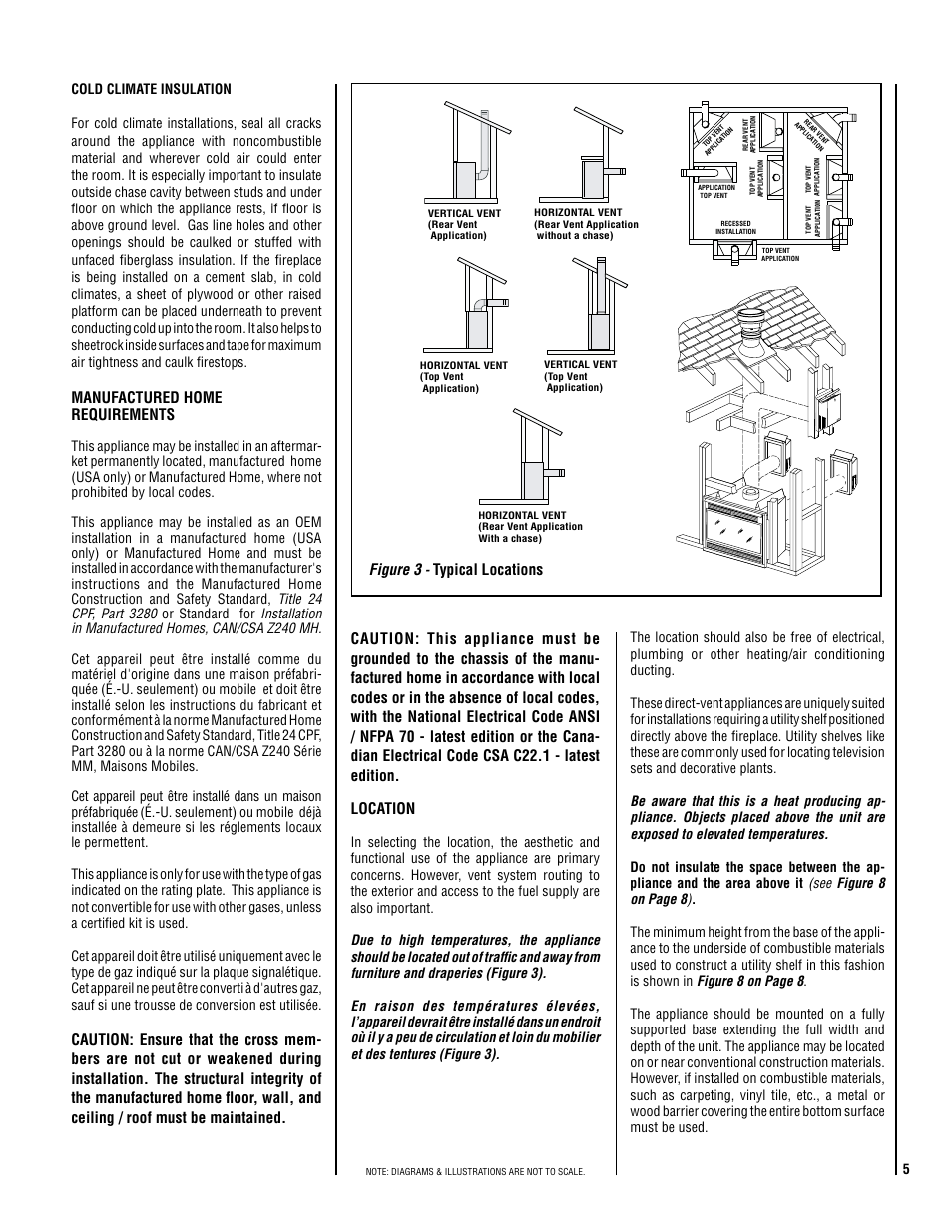 Figure 3, Typical locations, Manufactured home requirements | Superior SDV35 User Manual | Page 5 / 40