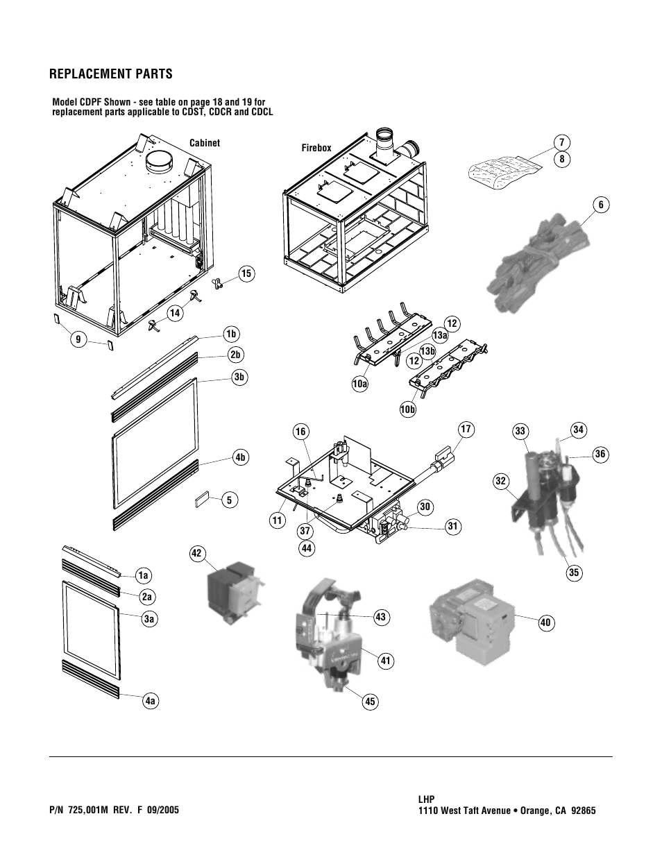 Replacement parts | Superior NMC-LCDC User Manual | Page 20 / 20