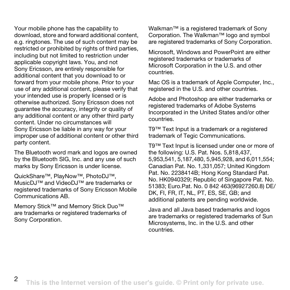 Superior W800I User Manual | Page 2 / 49