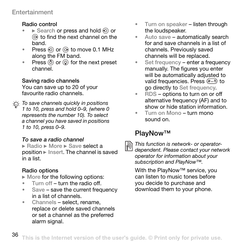 Playnow | Superior W800I User Manual | Page 36 / 49