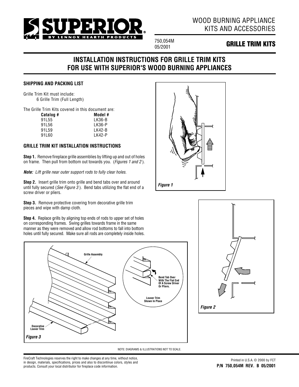 Superior LK36-B User Manual | 1 page