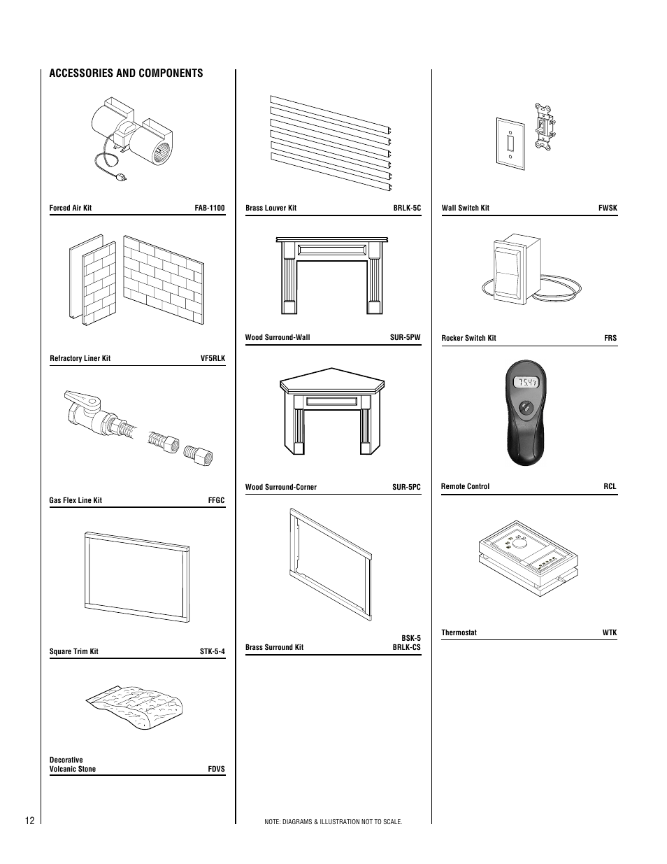 Accessories and components | Superior VF4000-CHP-2 User Manual | Page 12 / 20