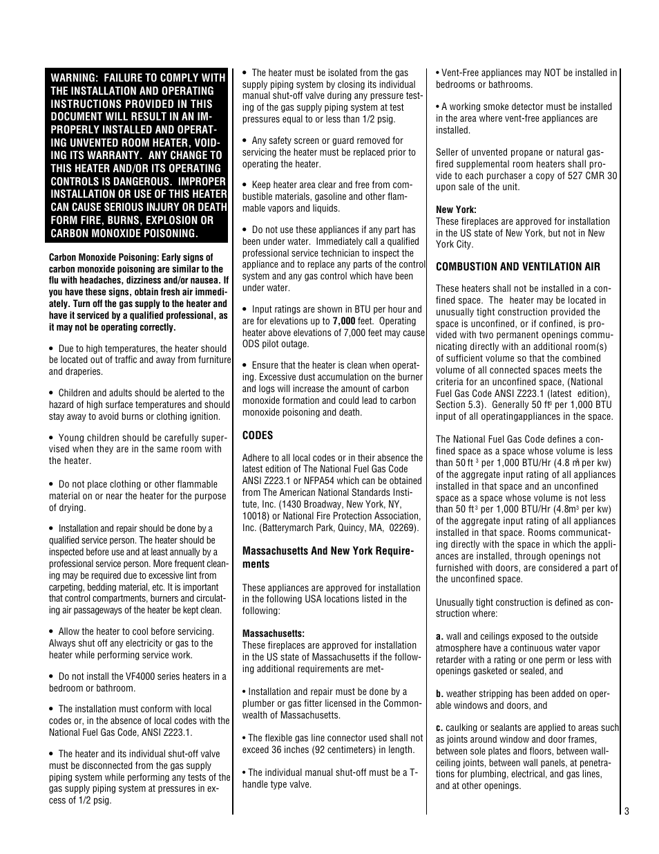 Superior VF4000-CHP-2 User Manual | Page 3 / 20