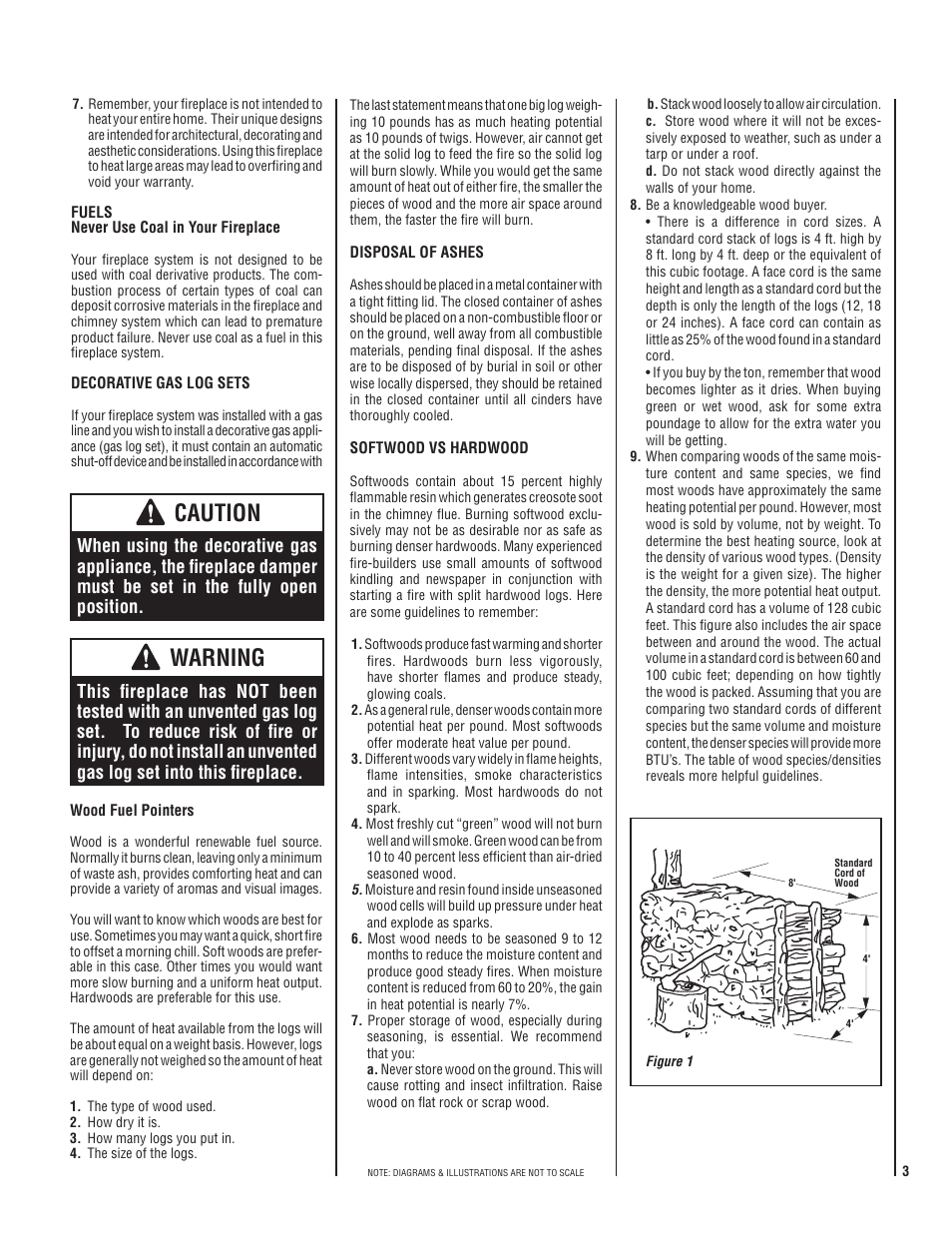 Caution, Warning | Superior CST38MH User Manual | Page 3 / 8
