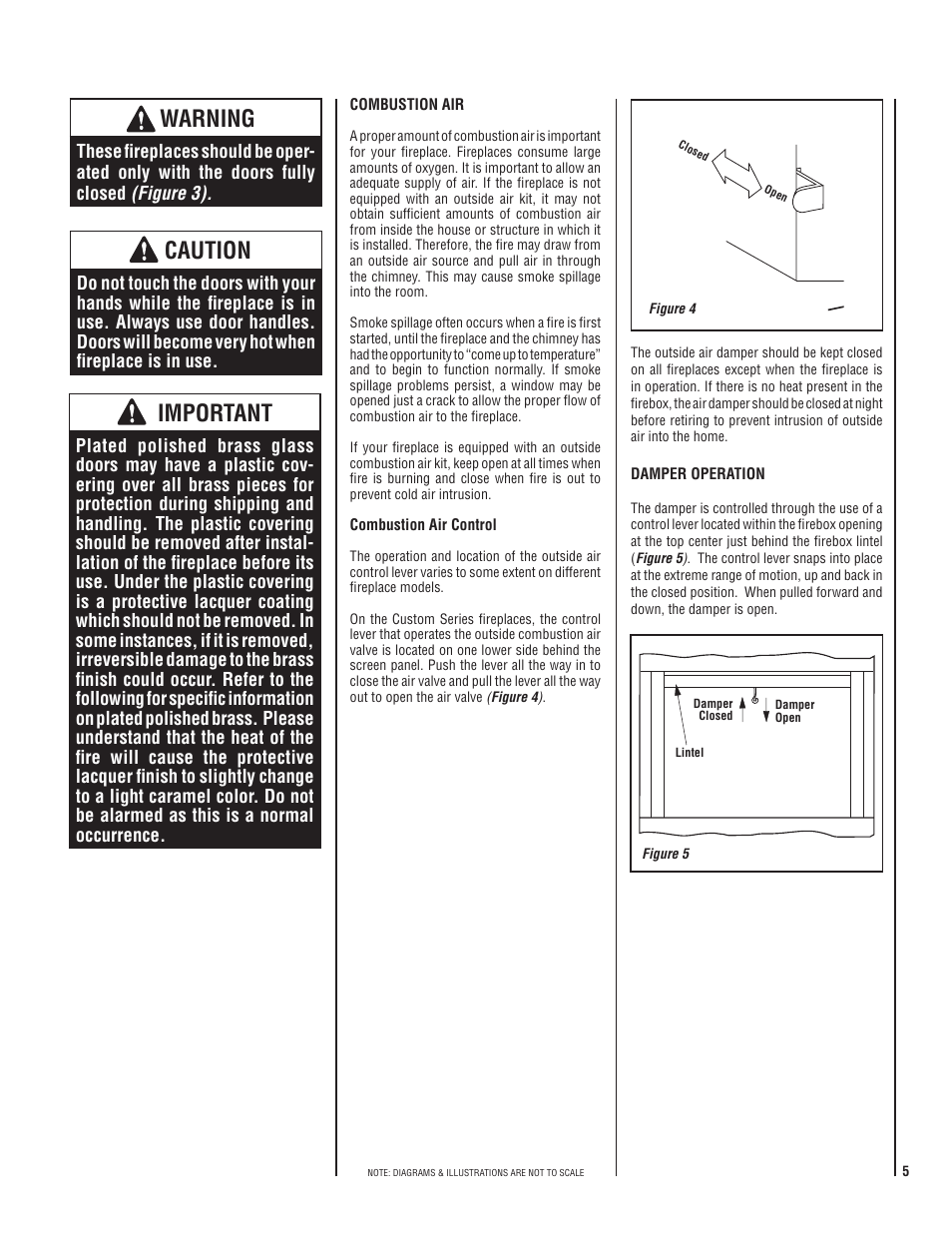 Important, Caution, Warning | Superior CST38MH User Manual | Page 5 / 8