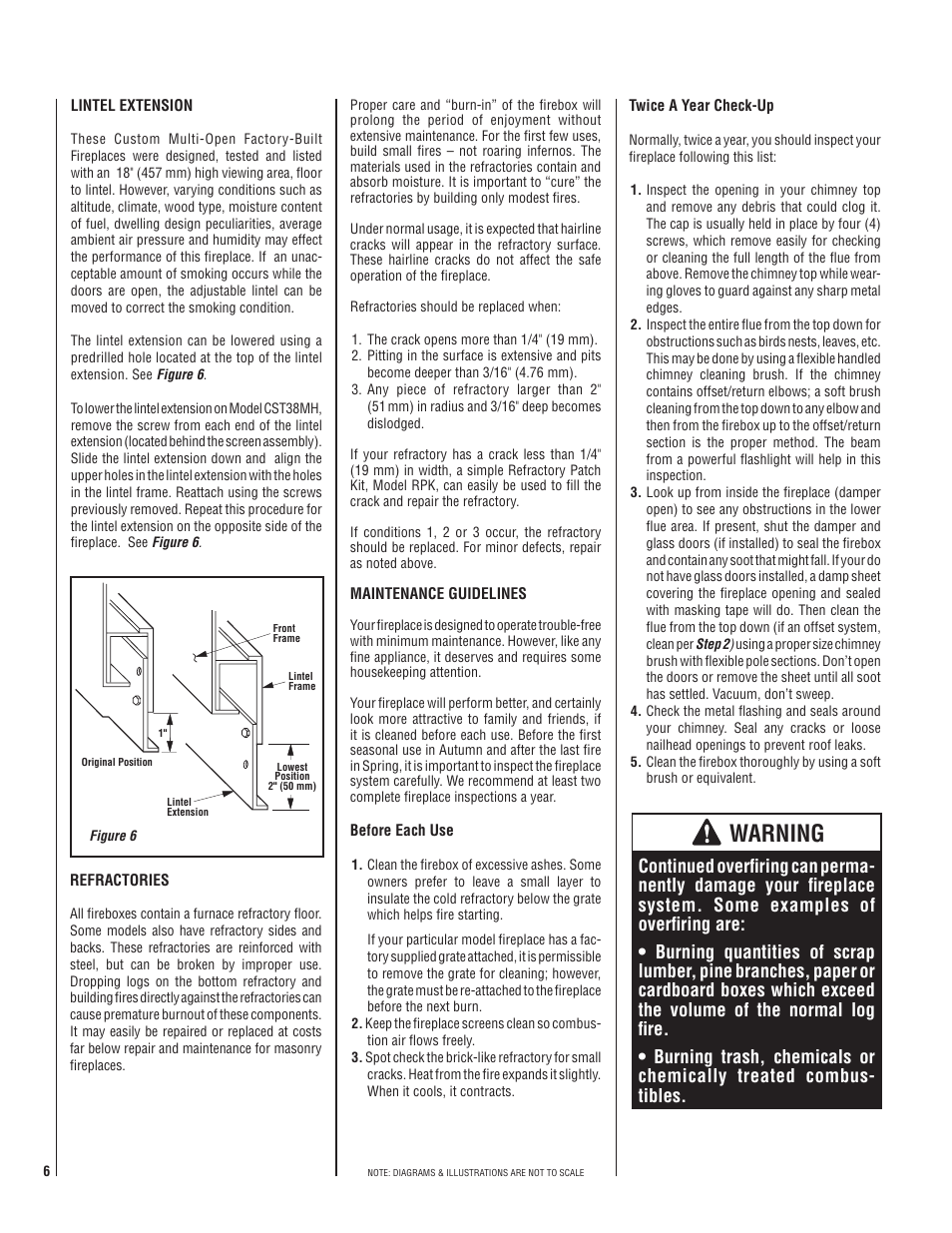 Warning | Superior CST38MH User Manual | Page 6 / 8