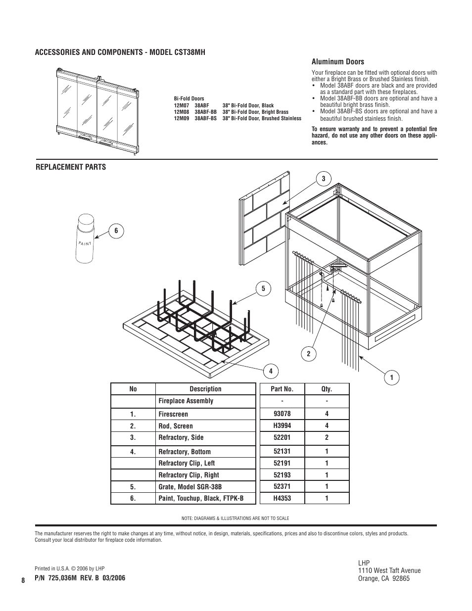 Superior CST38MH User Manual | Page 8 / 8