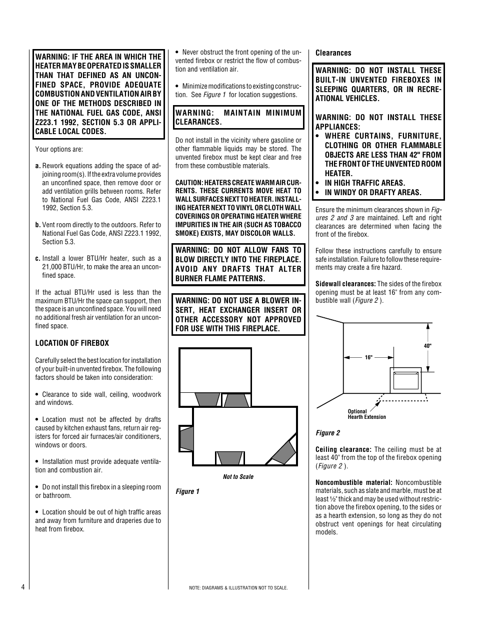 Superior UNVENTED FIREBOXES UVFC-500 User Manual | Page 4 / 12