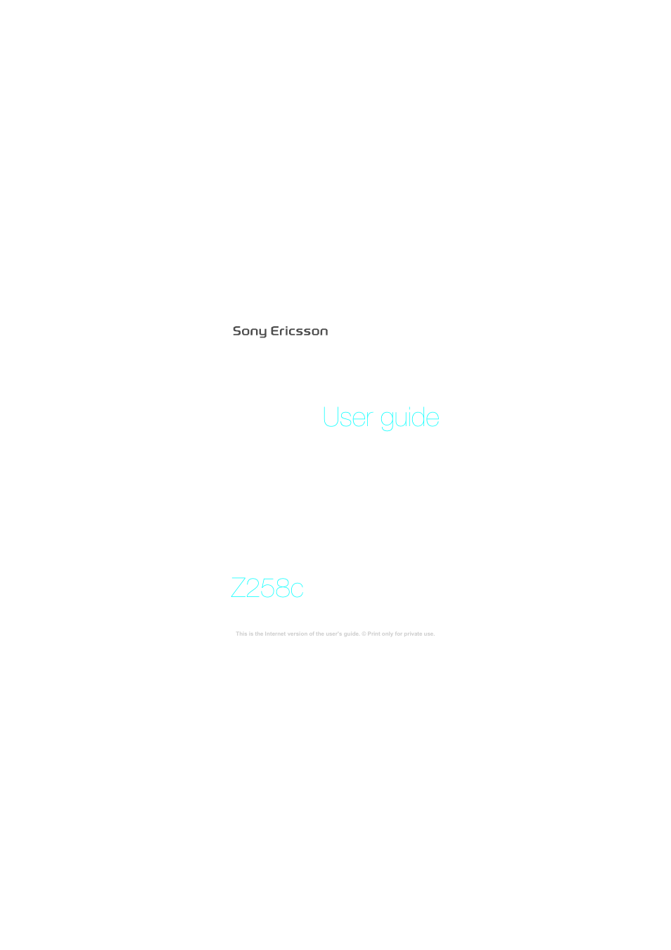 Superior Z258C User Manual | 48 pages