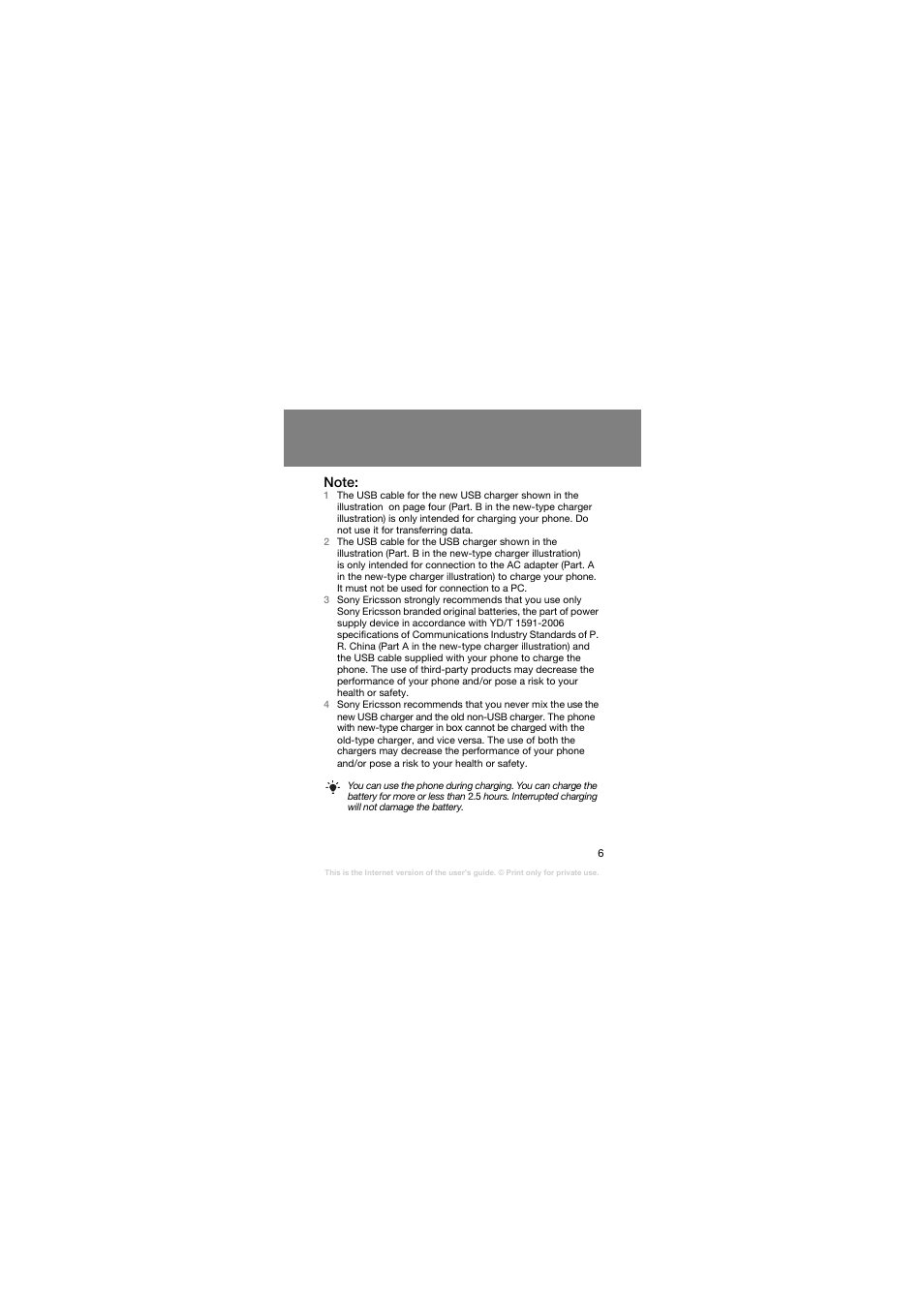 Note | Superior Z258C User Manual | Page 6 / 48
