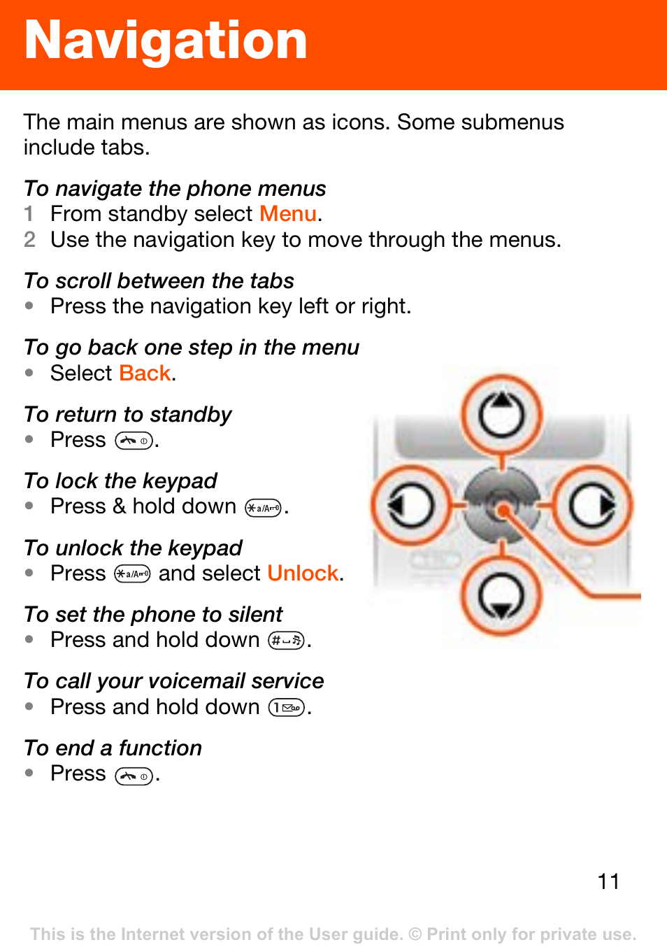 Navigation | Superior W302 User Manual | Page 11 / 42