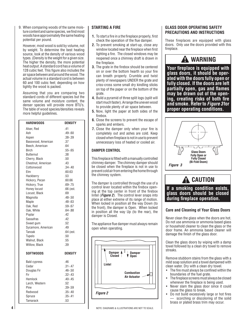 Warning, Caution | Superior HCD36MH User Manual | Page 4 / 8