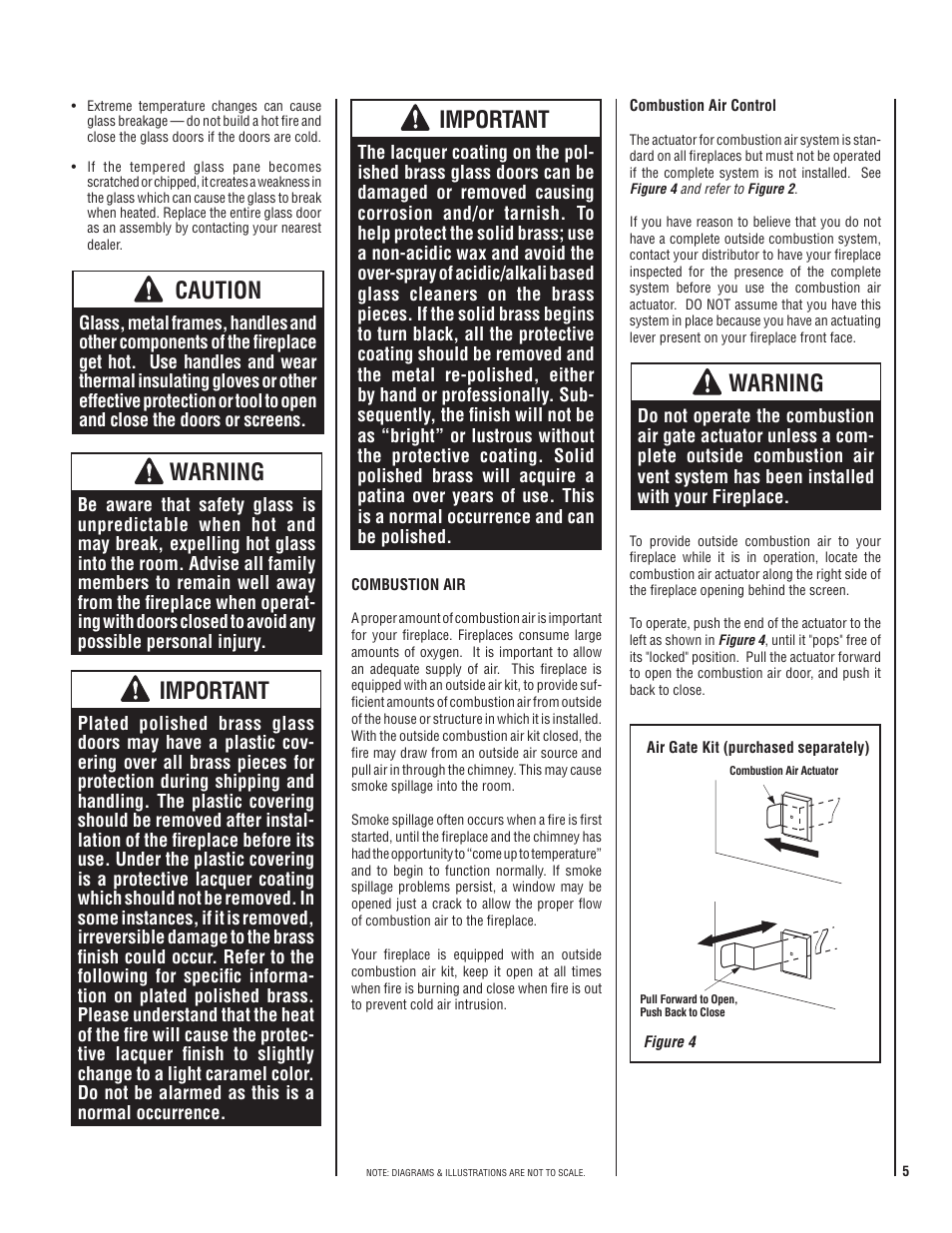 Warning, Caution, Important | Superior HCD36MH User Manual | Page 5 / 8