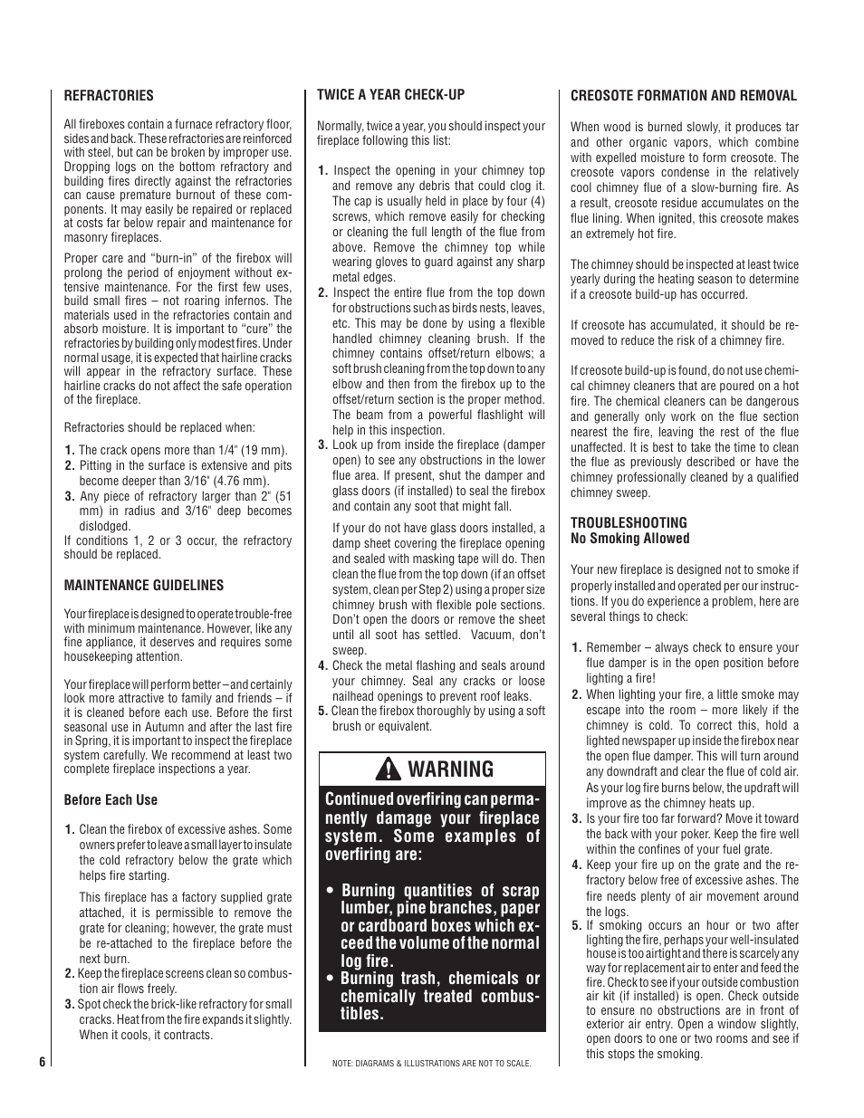 Warning | Superior HCD36MH User Manual | Page 6 / 8
