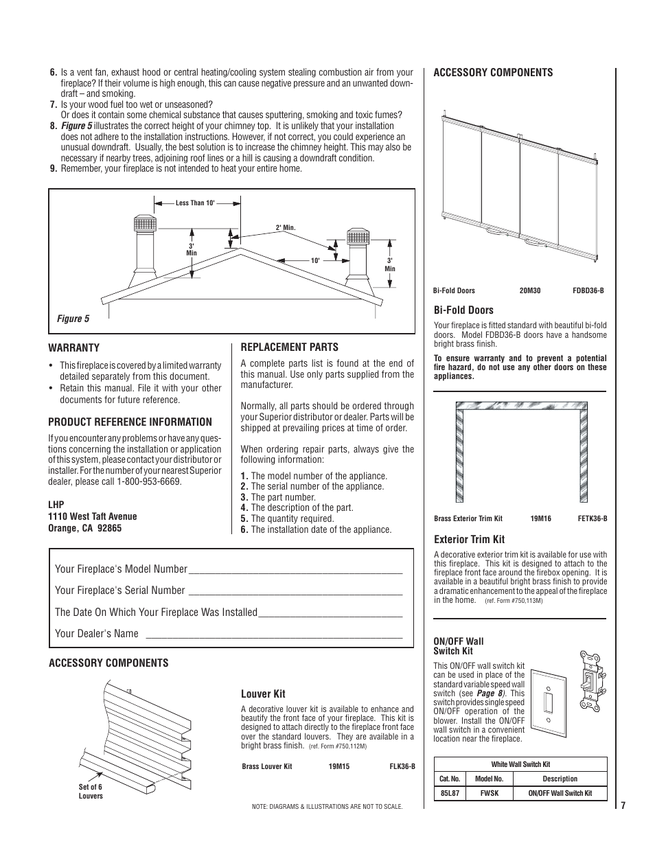 Superior HCD36MH User Manual | Page 7 / 8