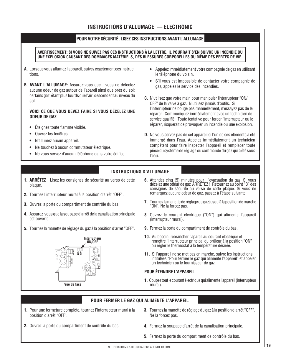 Instructions d’allumage — electronic | Superior SSBV-3530CNM User Manual | Page 19 / 24