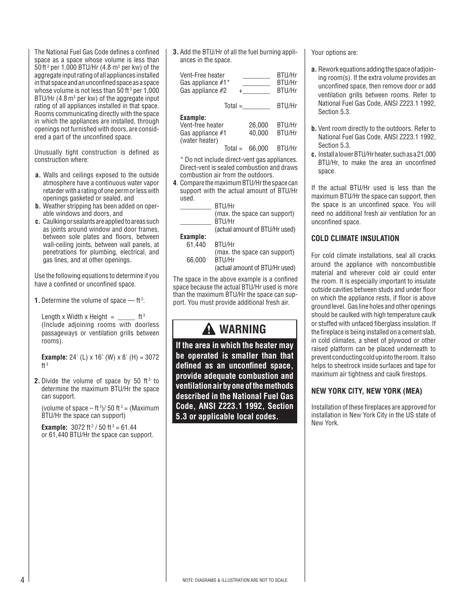 Warning | Superior UVFRC-4228-H User Manual | Page 4 / 20