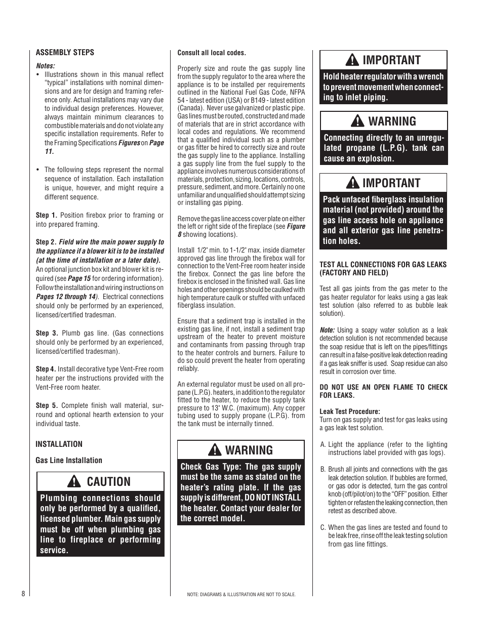 Warning, Caution, Important | Superior UVFRC-4228-H User Manual | Page 8 / 20