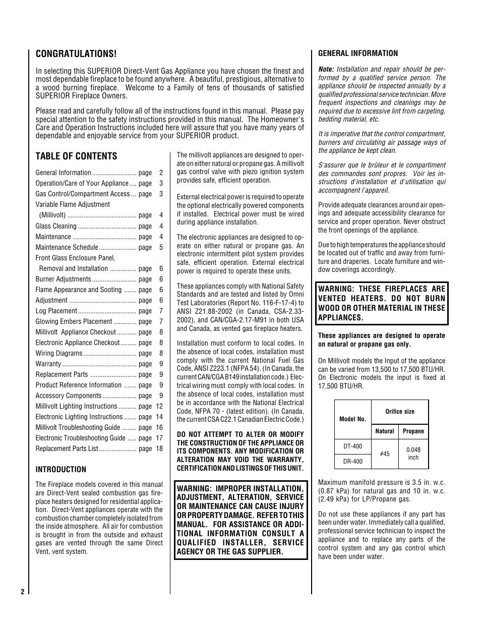Superior NMC004-TD User Manual | Page 2 / 20