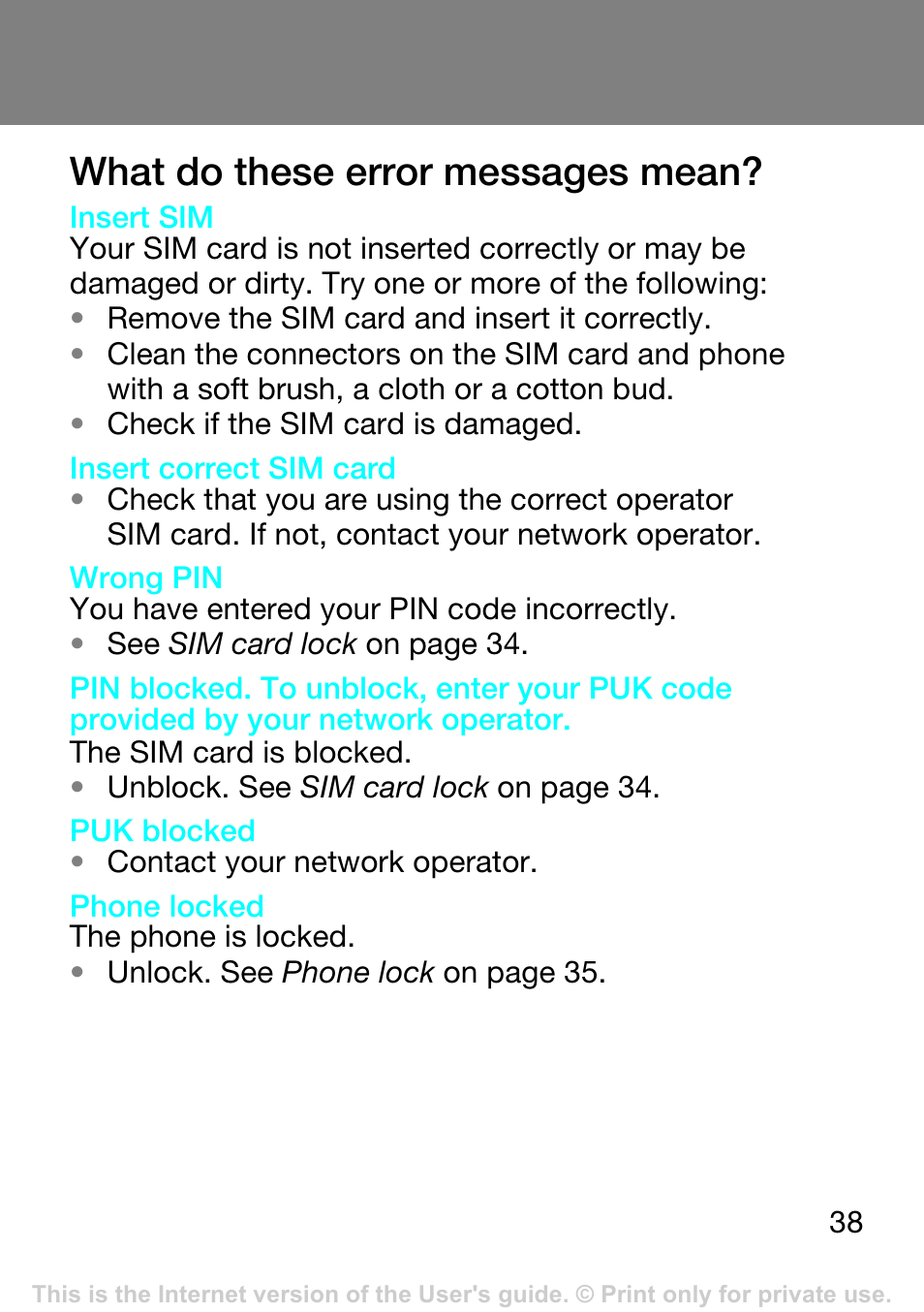 What do these error messages mean | Superior Z250A User Manual | Page 39 / 42