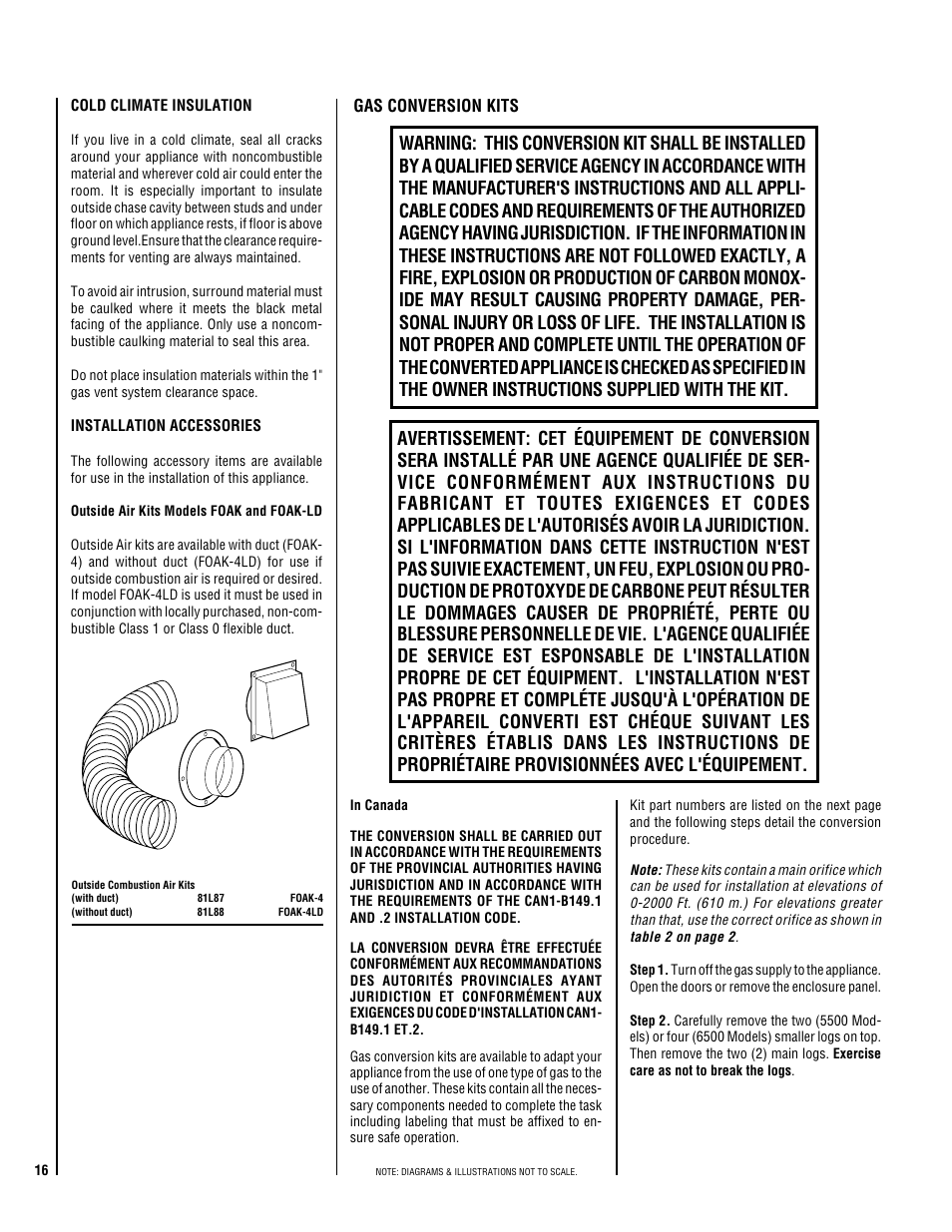 Gas conversion kits | Superior GHC/GRD-5500 User Manual | Page 16 / 20