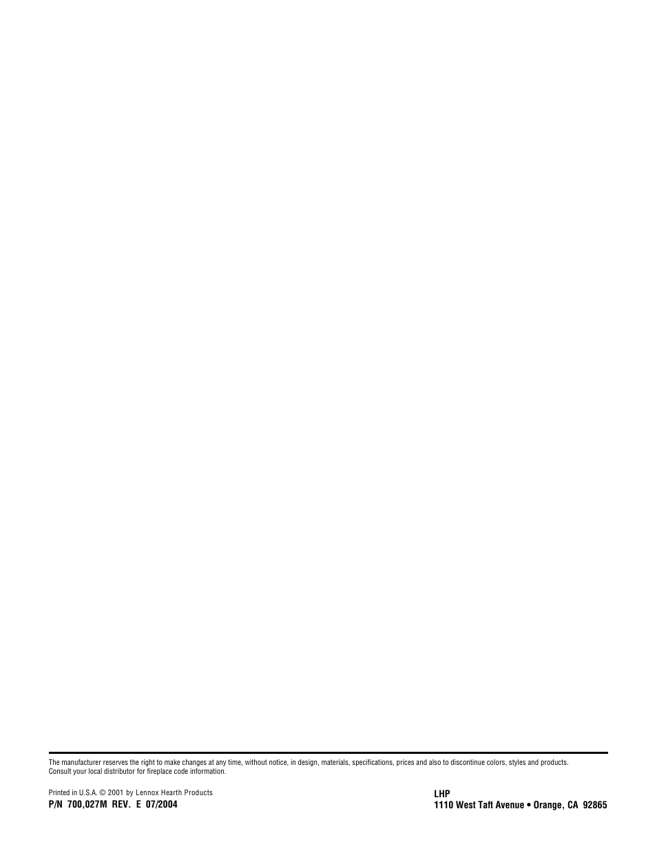 Superior GHC/GRD-5500 User Manual | Page 20 / 20
